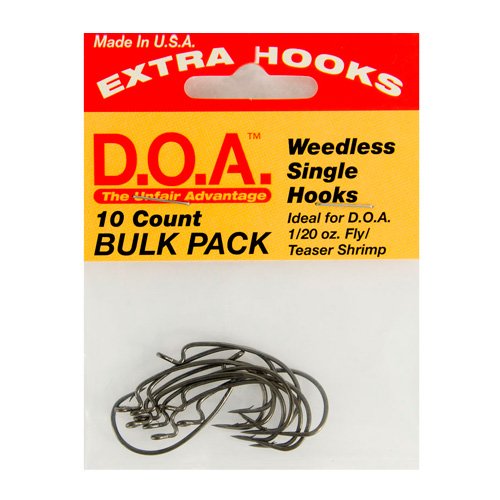DOA 33314 Single Shrimp Hook, Size 2″, Weedless, 10 per Pack – 33314 – 097834333145 Orange park jacksonville