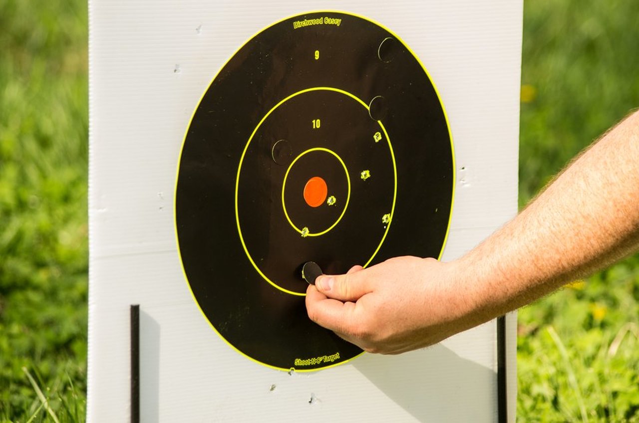 12 Targets 34512 NEW Birchwood Casey Shoot-N-C 6-Inch Bull's-Eye Target 